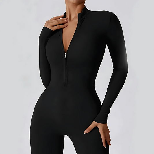Oslo Zip-Front Sculpt Jumpsuit