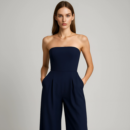 Kyiv Strapless Wide-Leg Jumpsuit