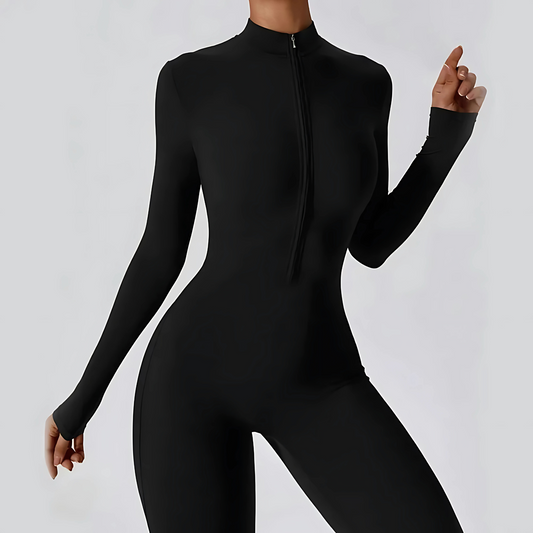Oslo Zip-Front Sculpt Jumpsuit