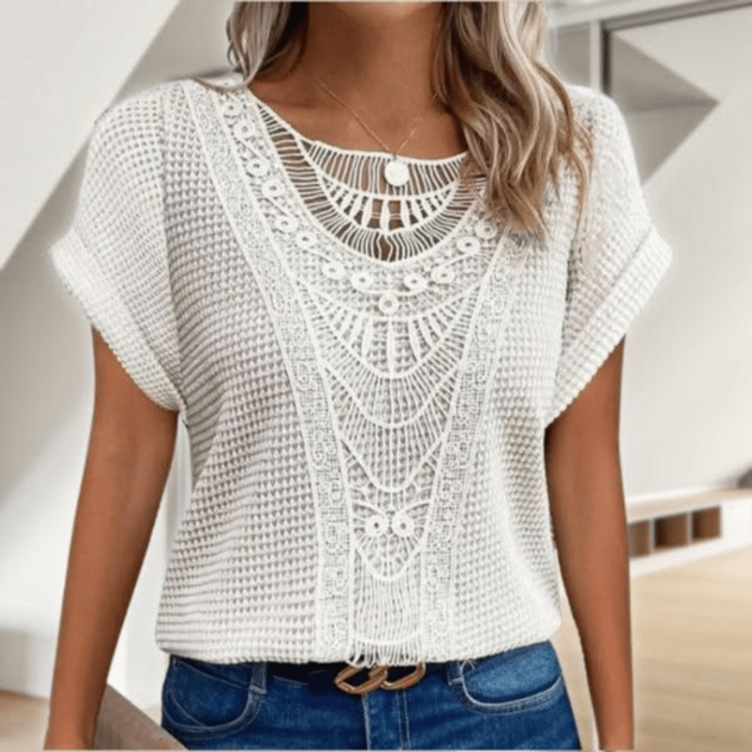 Karin Elegant Ibiza-Style Blouse