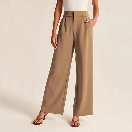 Copenhagen Tailored Wide-Leg Trousers