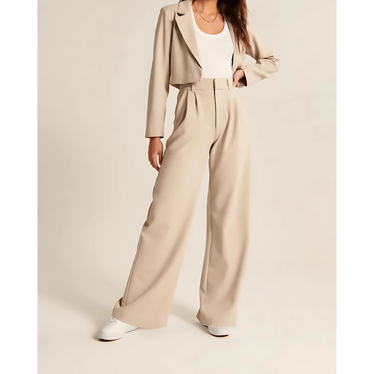 Copenhagen Tailored Wide-Leg Trousers