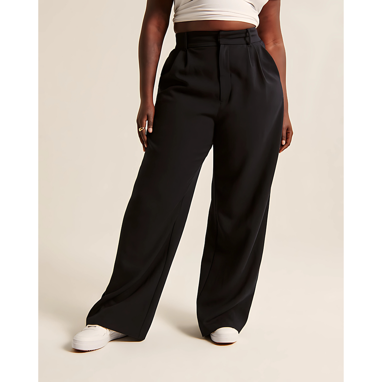 Copenhagen Tailored Wide-Leg Trousers