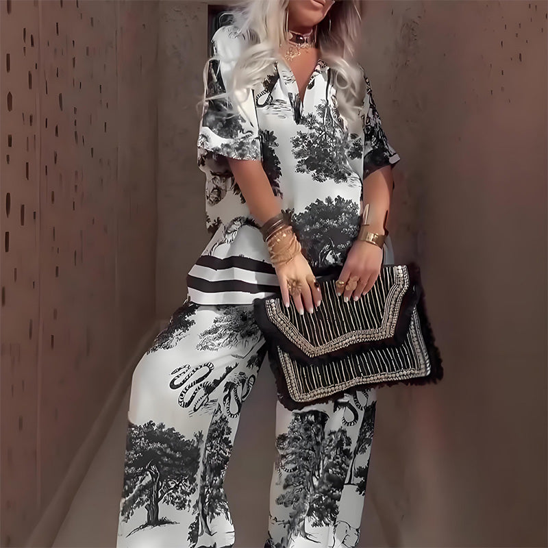 Elise V-Neck Summer Set