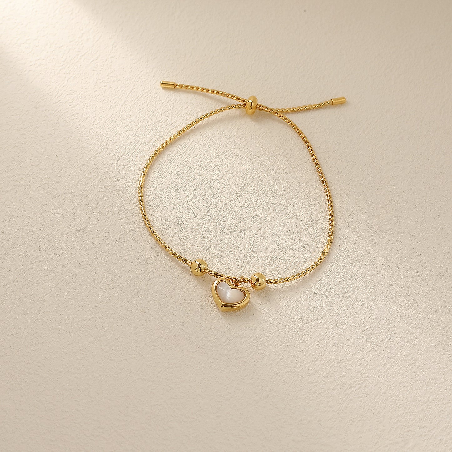 Peach Heart Bracelet