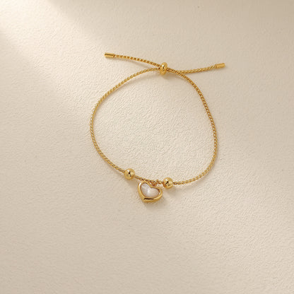 Peach Heart Bracelet