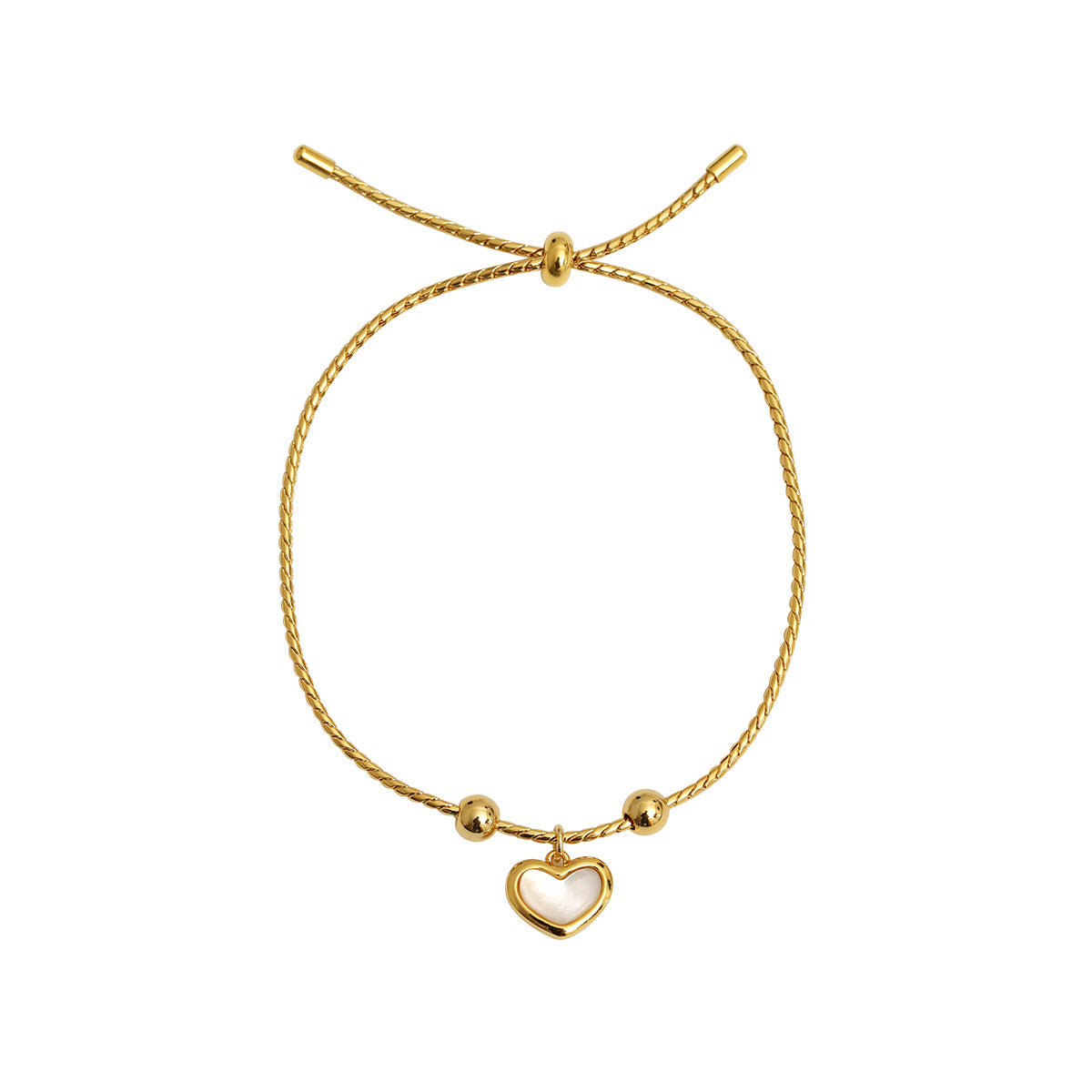 Peach Heart Bracelet
