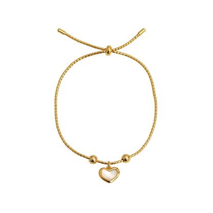 Peach Heart Bracelet