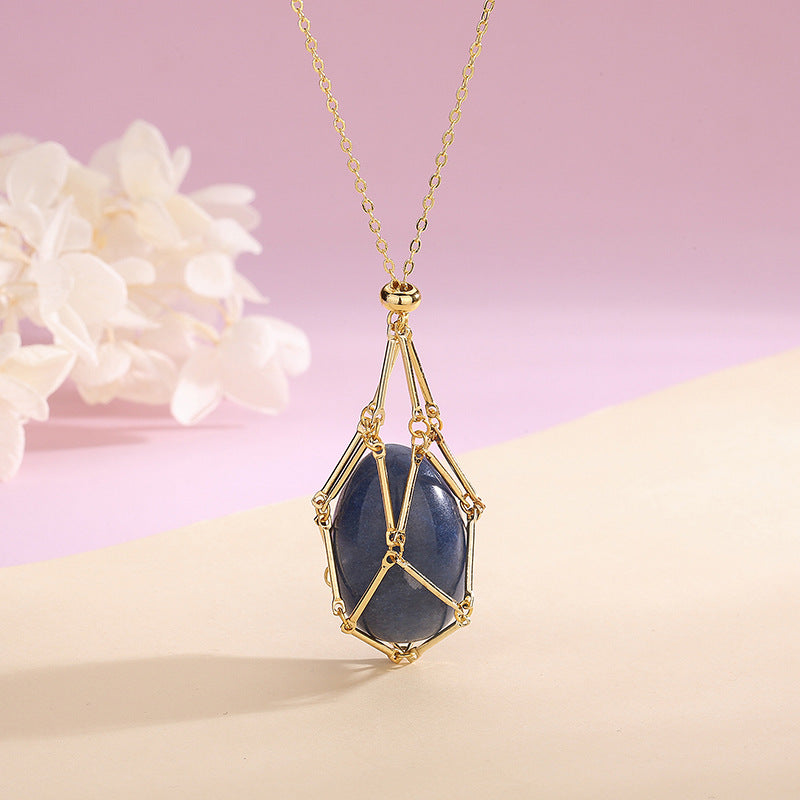 Natural Crystal Pendant Necklace