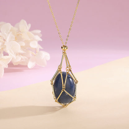 Natural Crystal Pendant Necklace