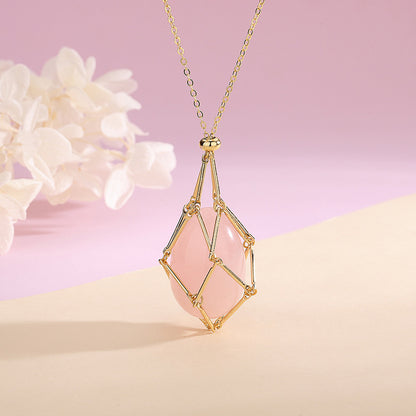 Natural Crystal Pendant Necklace