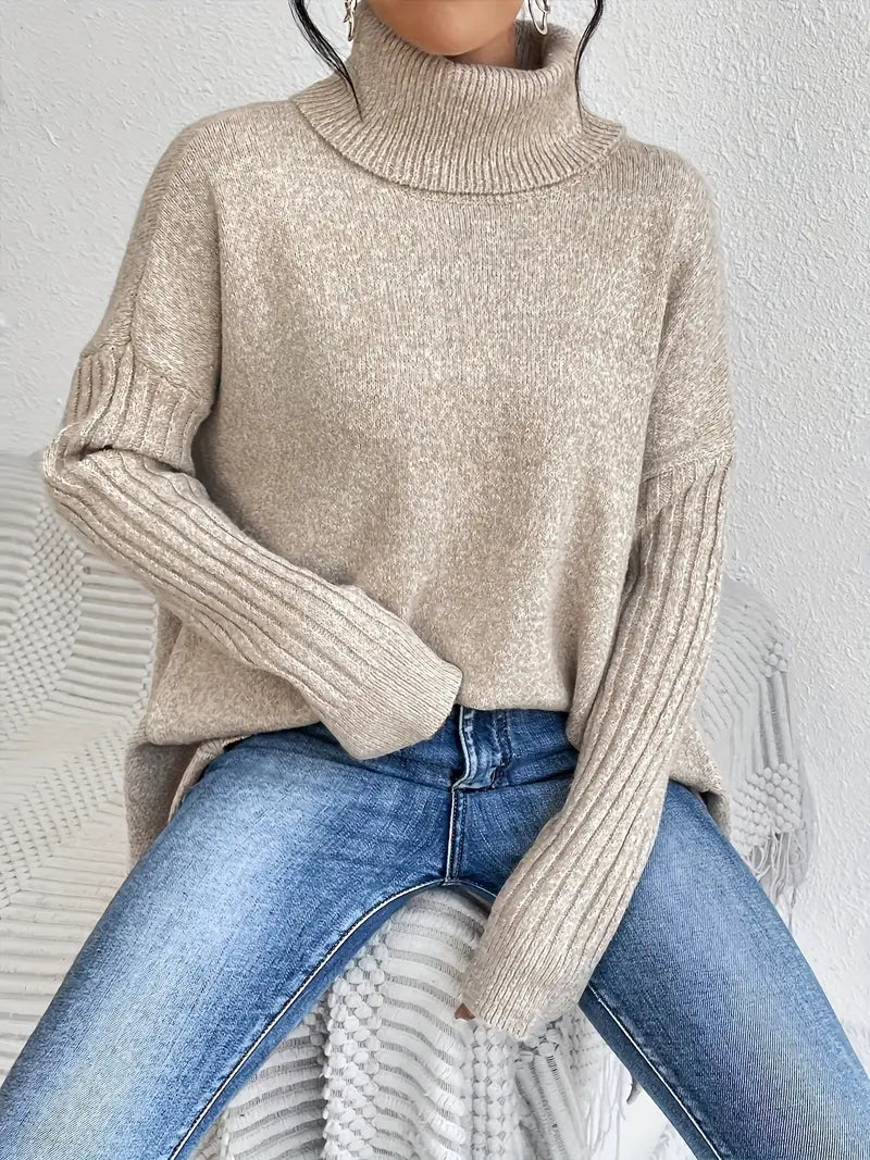 Brigitte | Casual Long Turtleneck