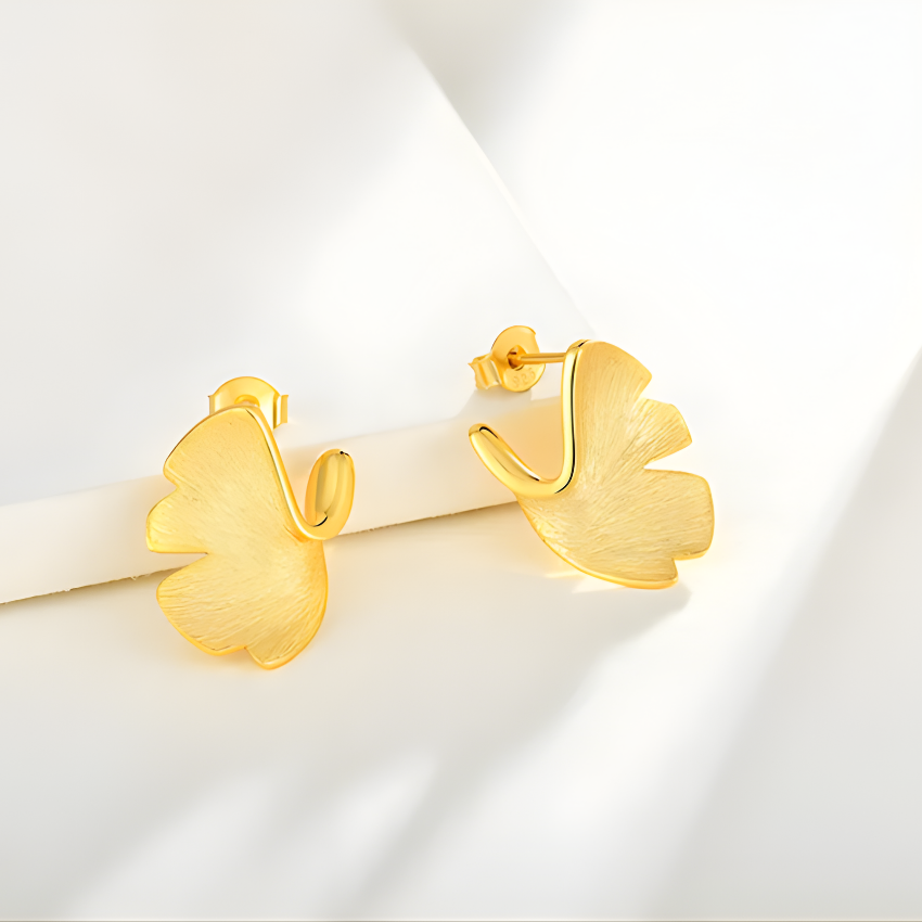 Ginkgo Leaf Earrings