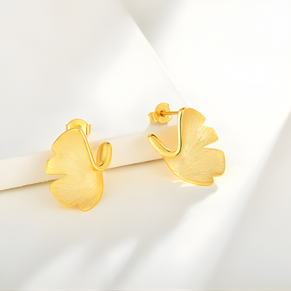 Ginkgo Leaf Earrings