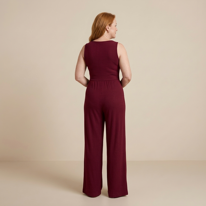 Chic Comfort Sleeveless Wide-Leg Jumpsuit