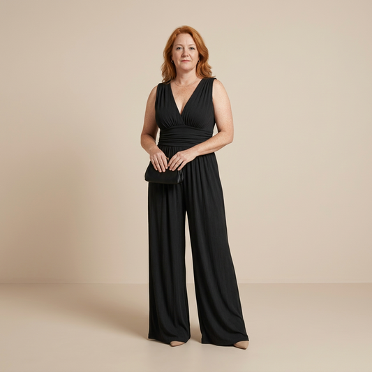 Chic Comfort Sleeveless Wide-Leg Jumpsuit