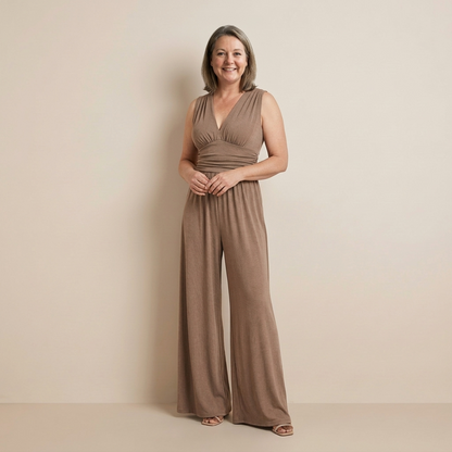 Chic Comfort Sleeveless Wide-Leg Jumpsuit