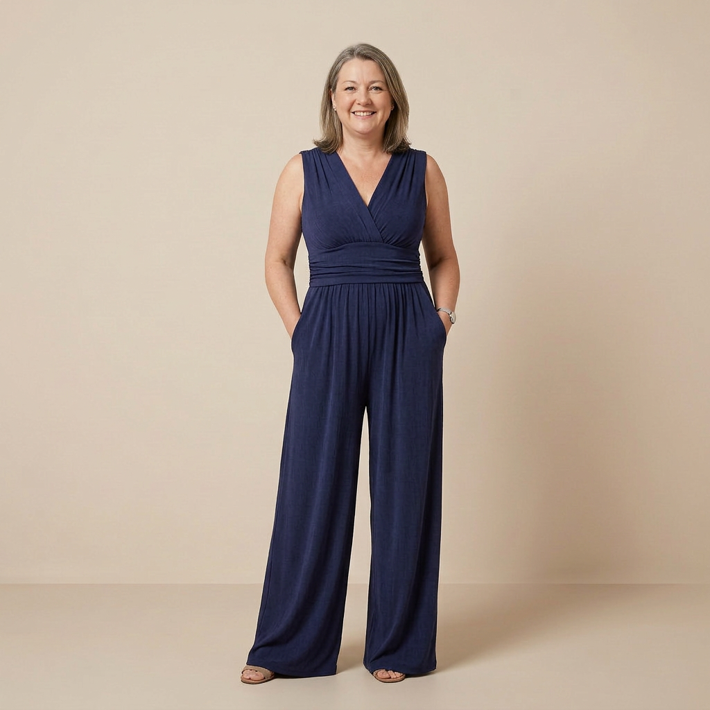 Chic Comfort Sleeveless Wide-Leg Jumpsuit