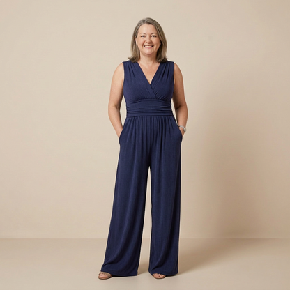 Chic Comfort Sleeveless Wide-Leg Jumpsuit