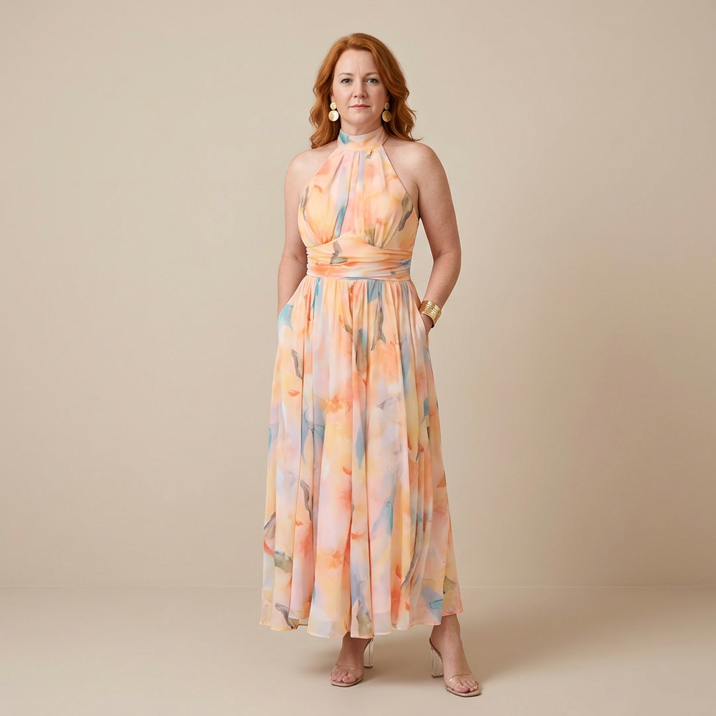 Coral Beach Dress